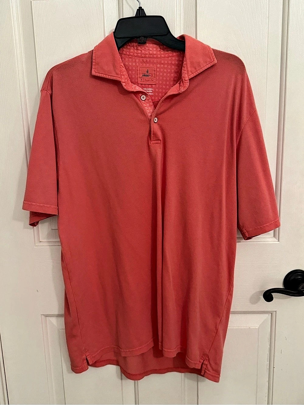Johnnie-O cotton Polo coral Large